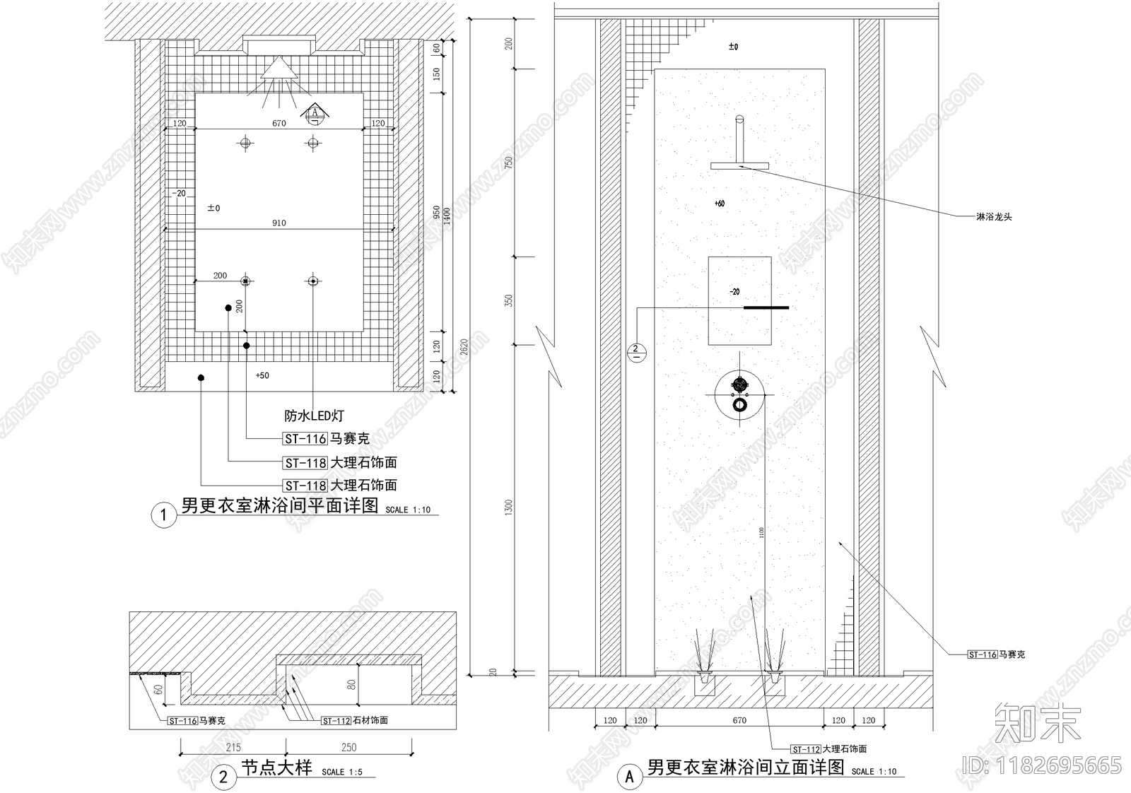 卫浴节点cad施工图下载【ID:1182695665】