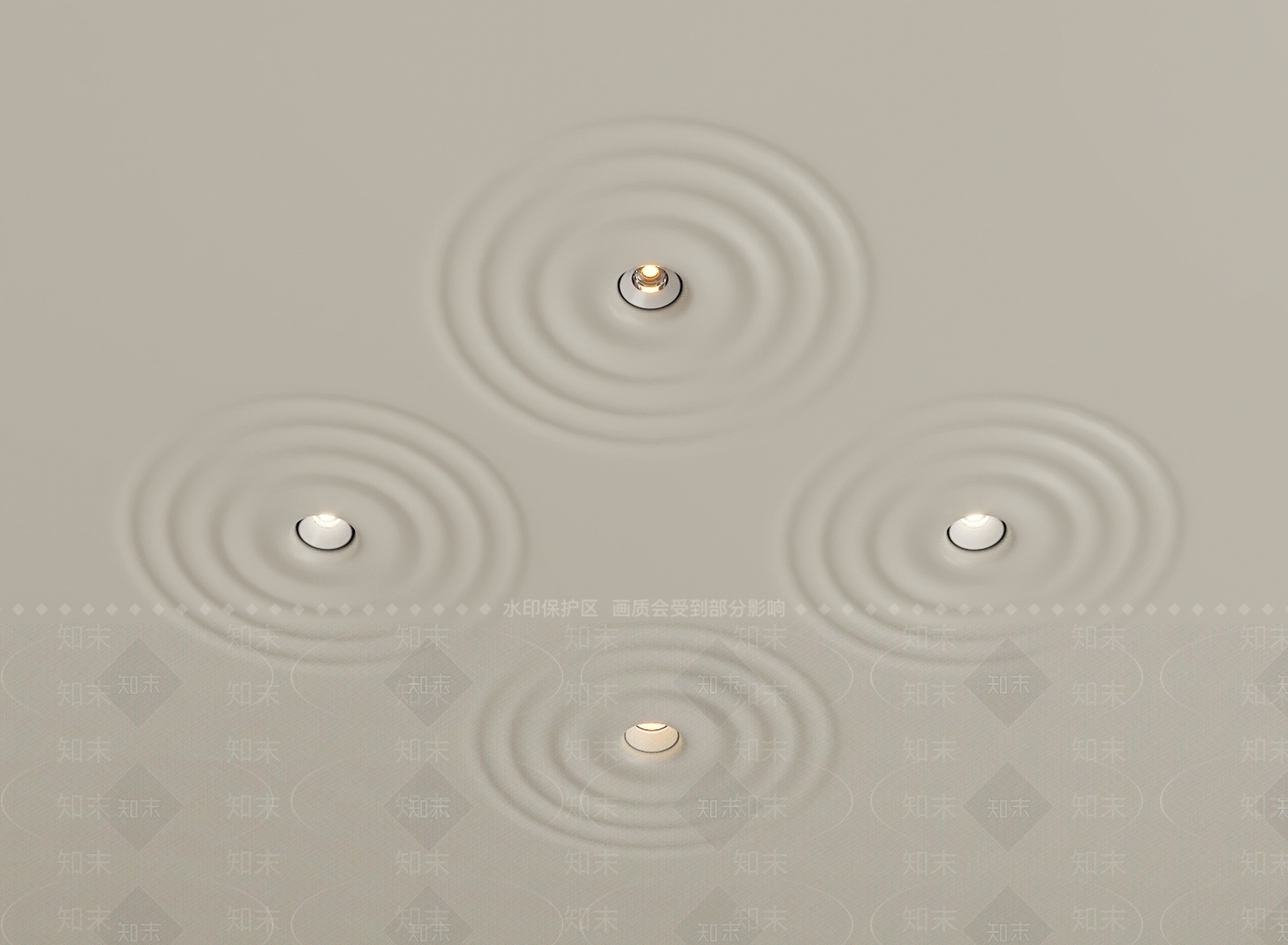 现代极简筒灯射灯组合3D模型下载【ID:1182696338】
