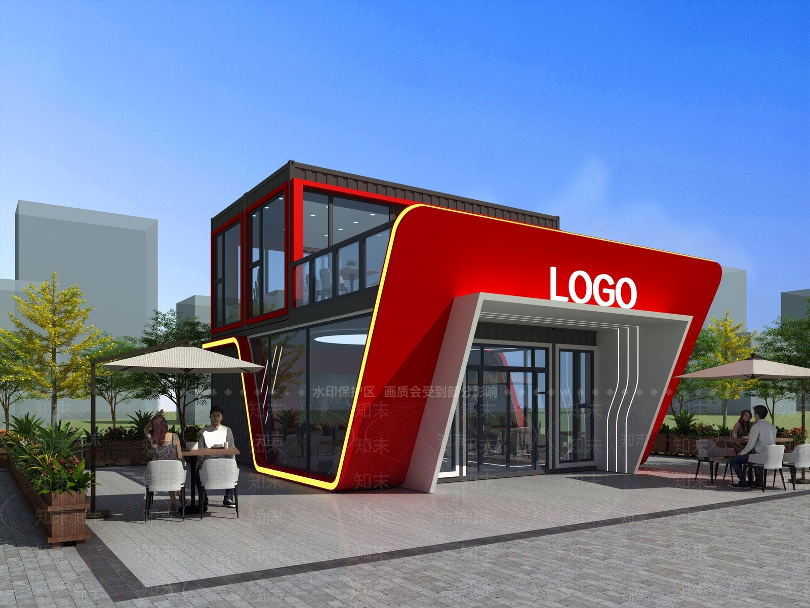 现代艺术风格建筑3D模型下载【ID:1182700445】