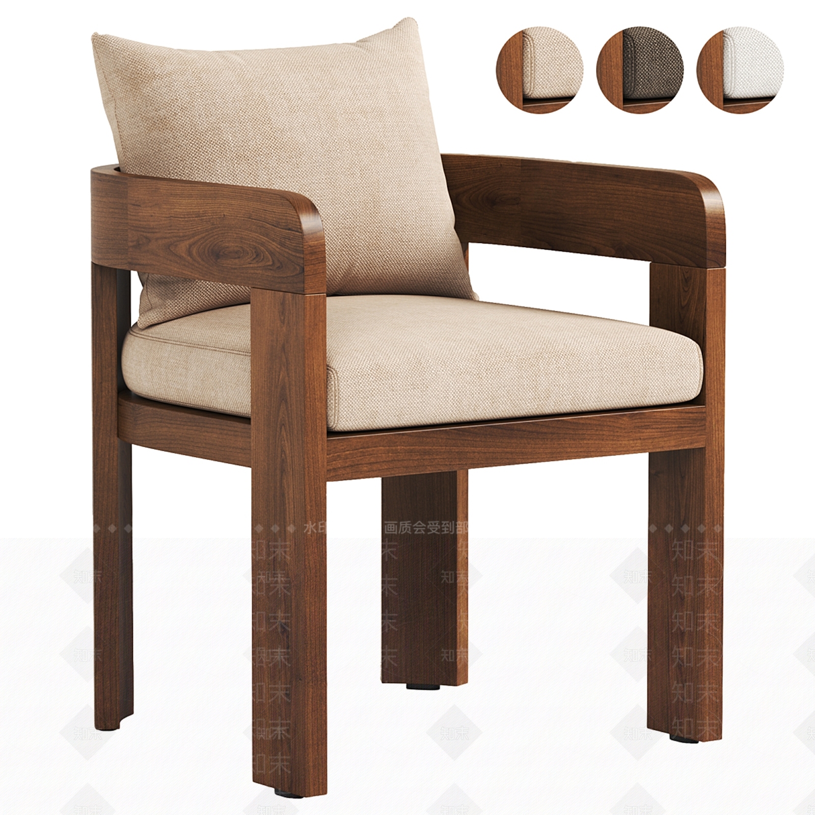 北欧其他椅子3D模型下载【ID:1192745795】