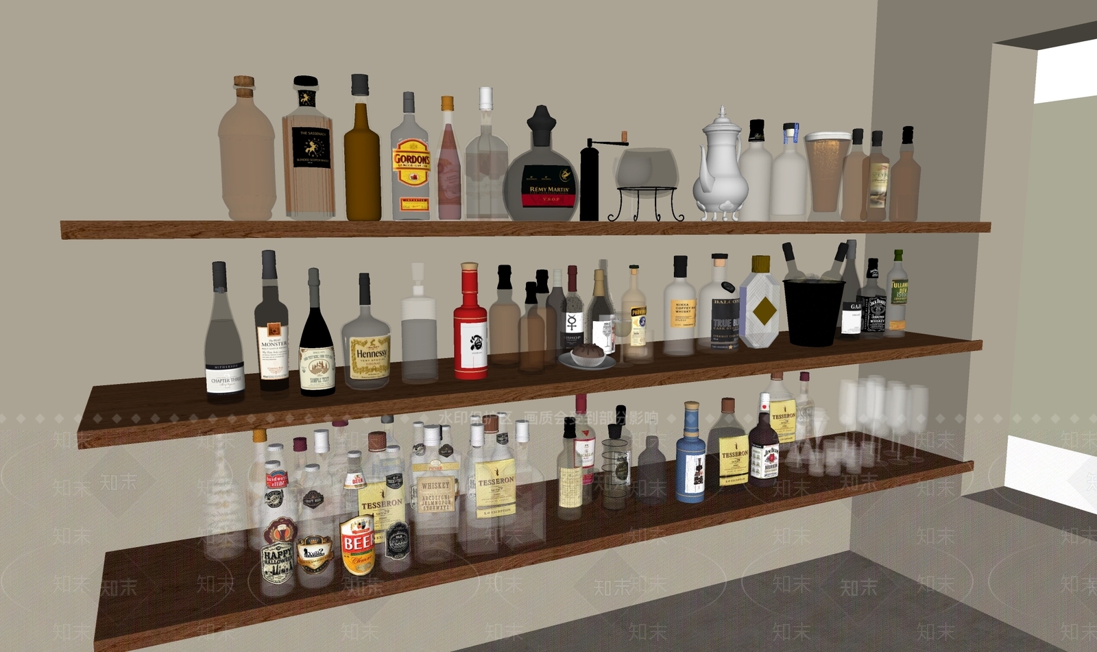 酒具SU模型下载【ID:1182711032】