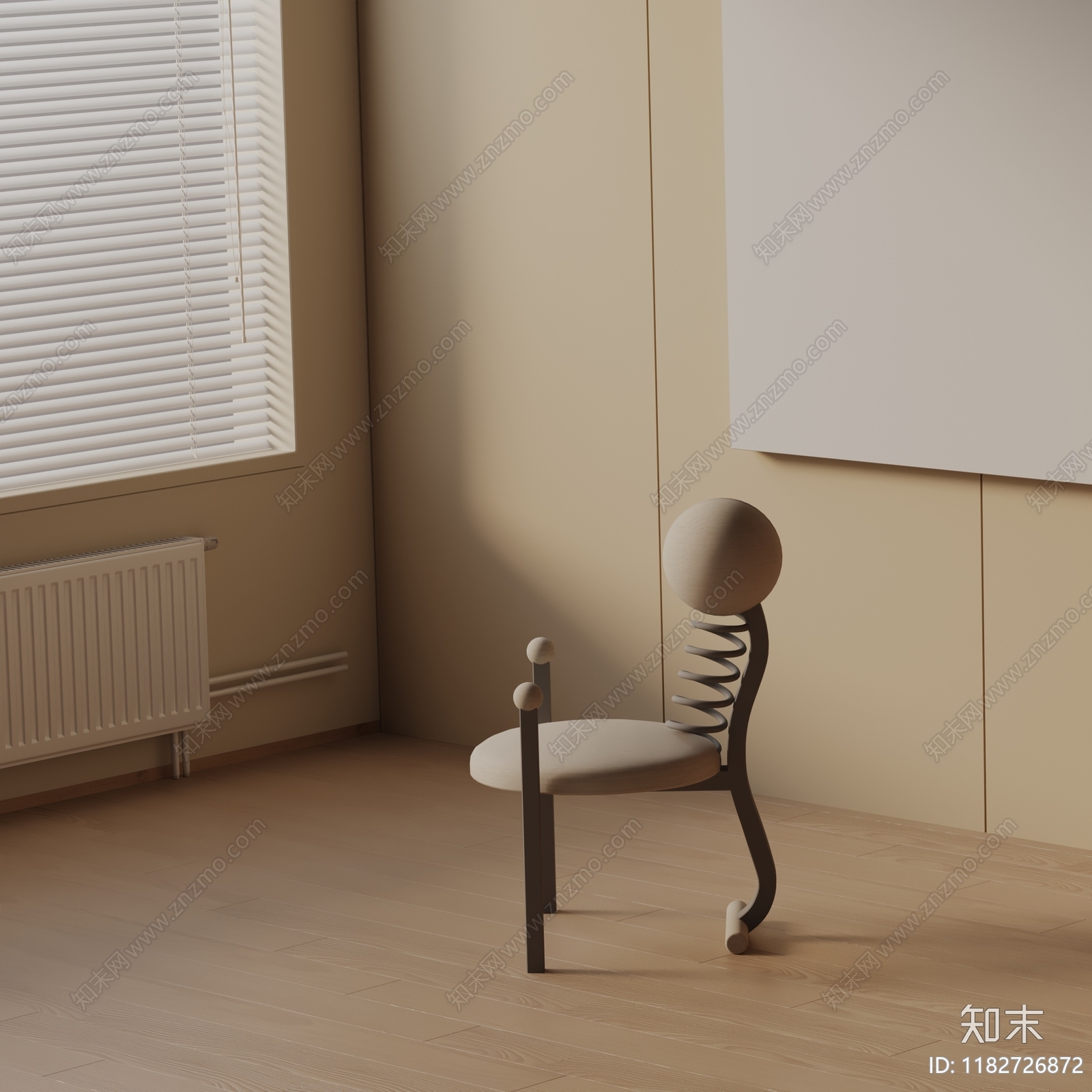 现代餐椅3D模型下载【ID:1182726872】