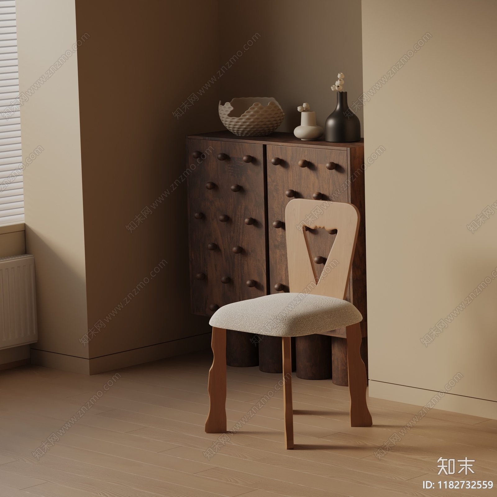 现代餐椅3D模型下载【ID:1182732559】