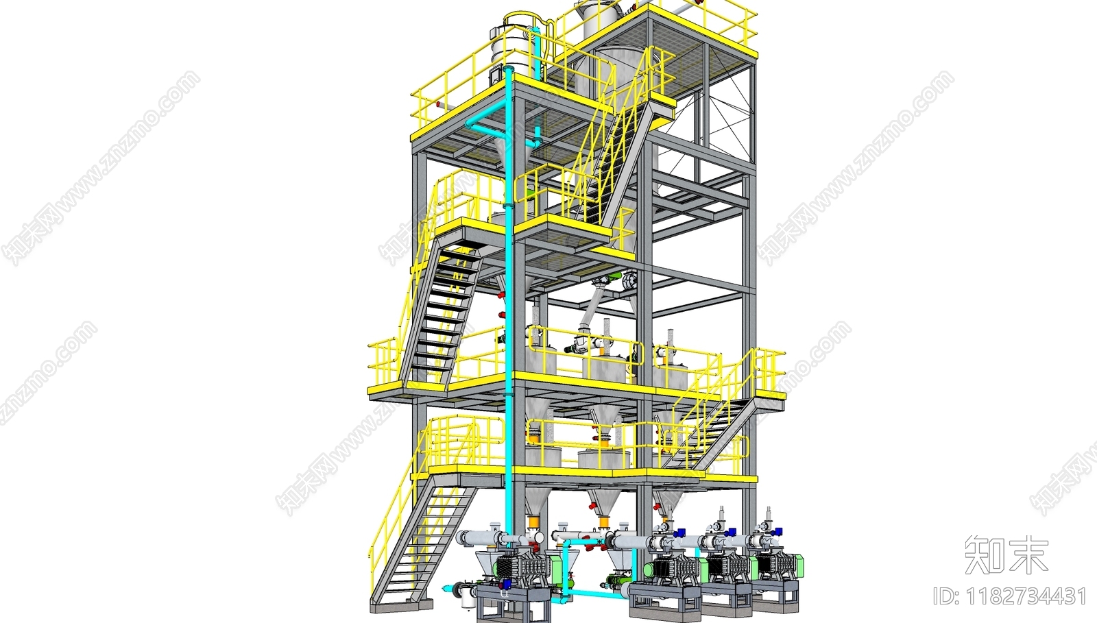 现代工业其他工业建筑SU模型下载【ID:1182734431】