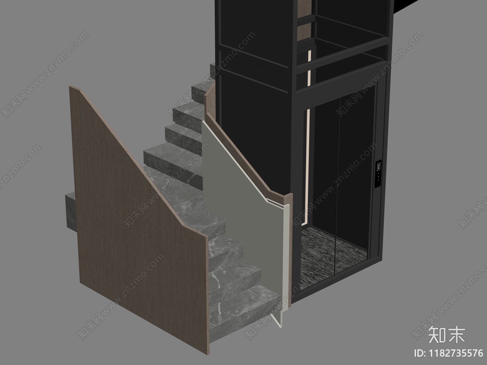 现代电梯SU模型下载【ID:1182735576】