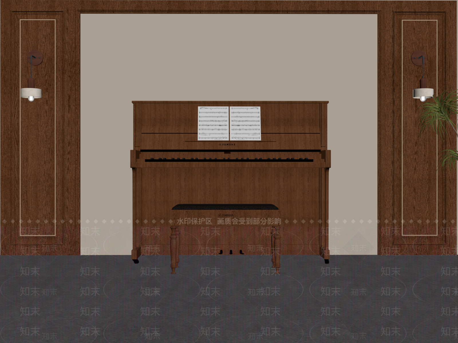 乐器SU模型下载【ID:1182739950】