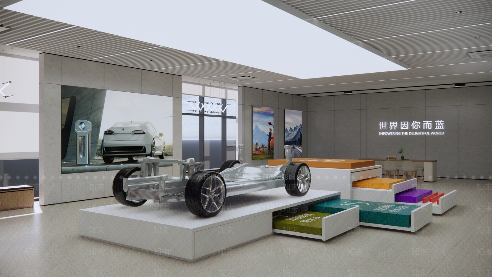 现代汽车展厅SU模型下载【ID:1183266228】