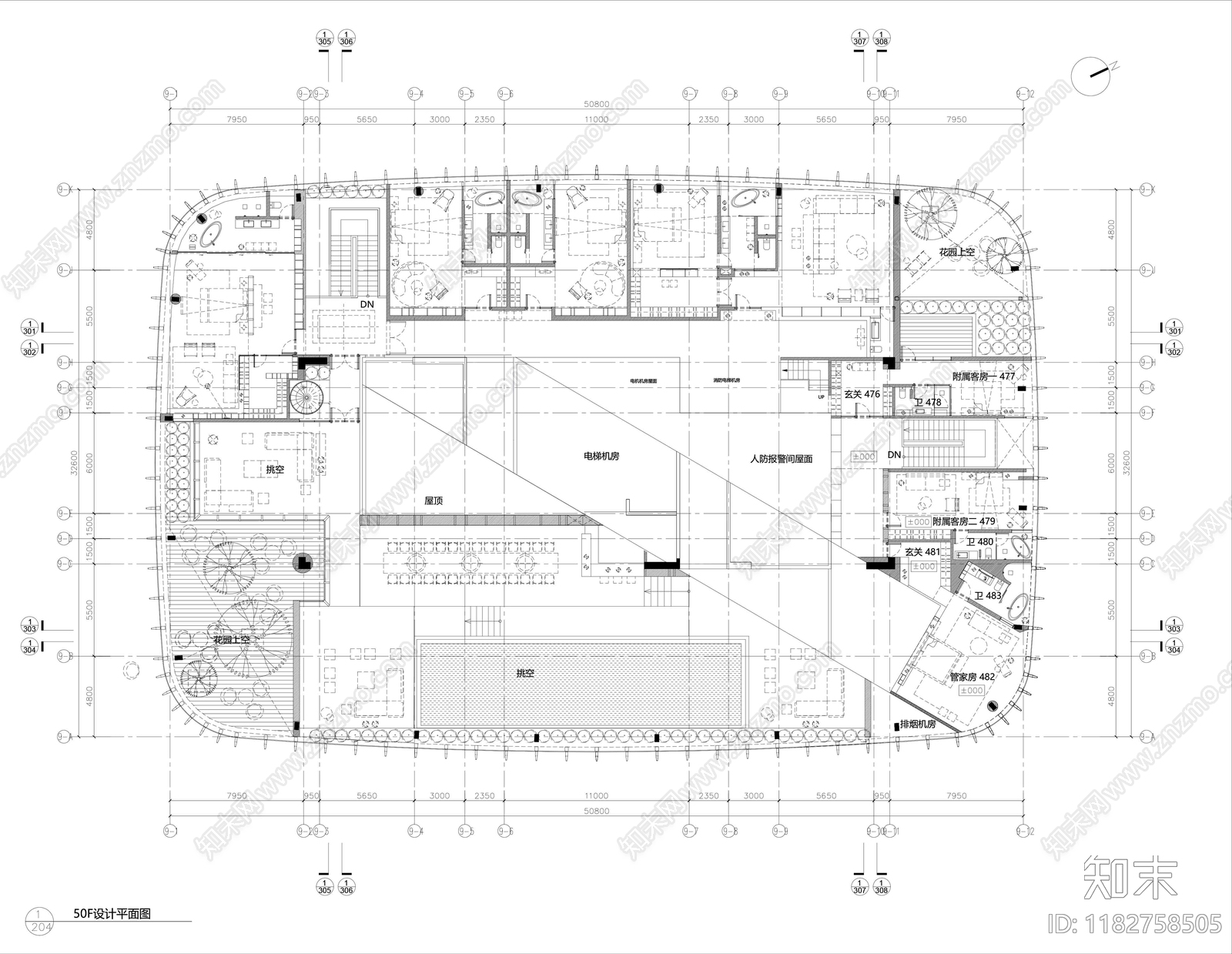 现代会所cad施工图下载【ID:1182758505】