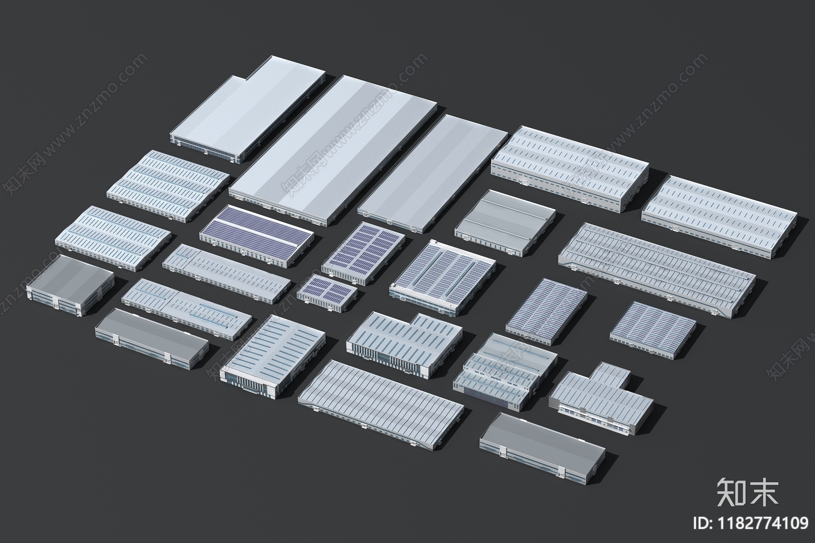 现代厂房3D模型下载【ID:1182774109】