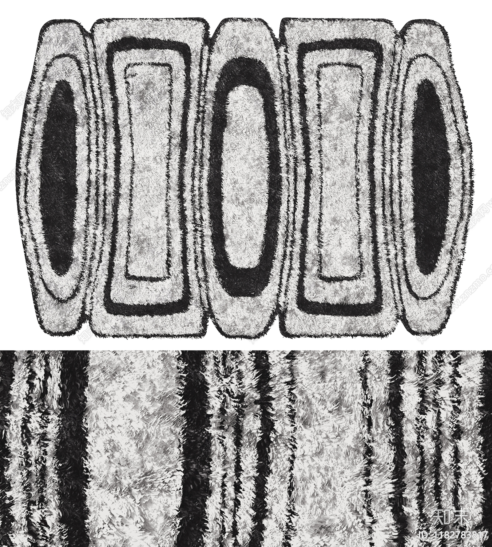现代地毯3D模型下载【ID:1182783817】