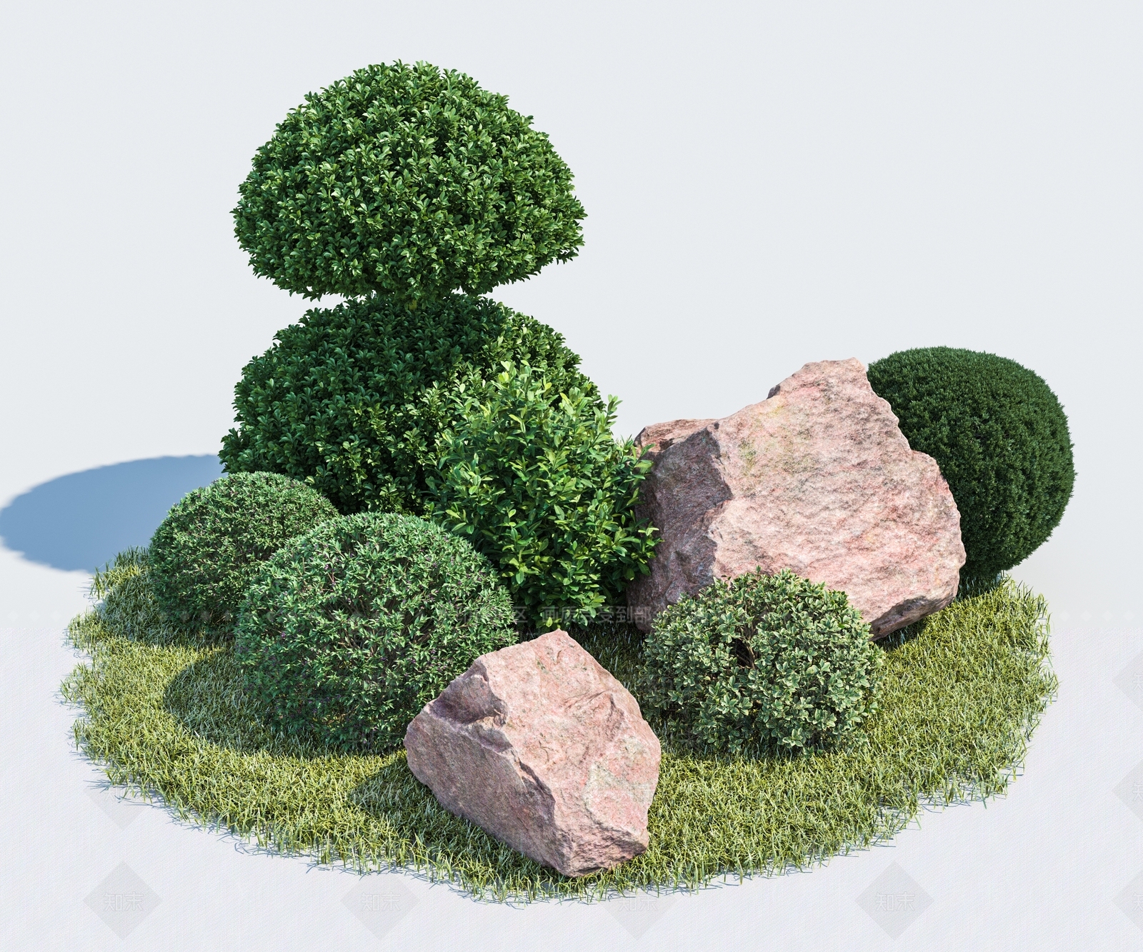 植物堆3D模型下载【ID:1182785279】