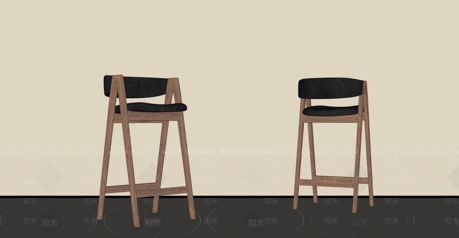 中古侘寂吧椅SU模型下载【ID:1182799929】