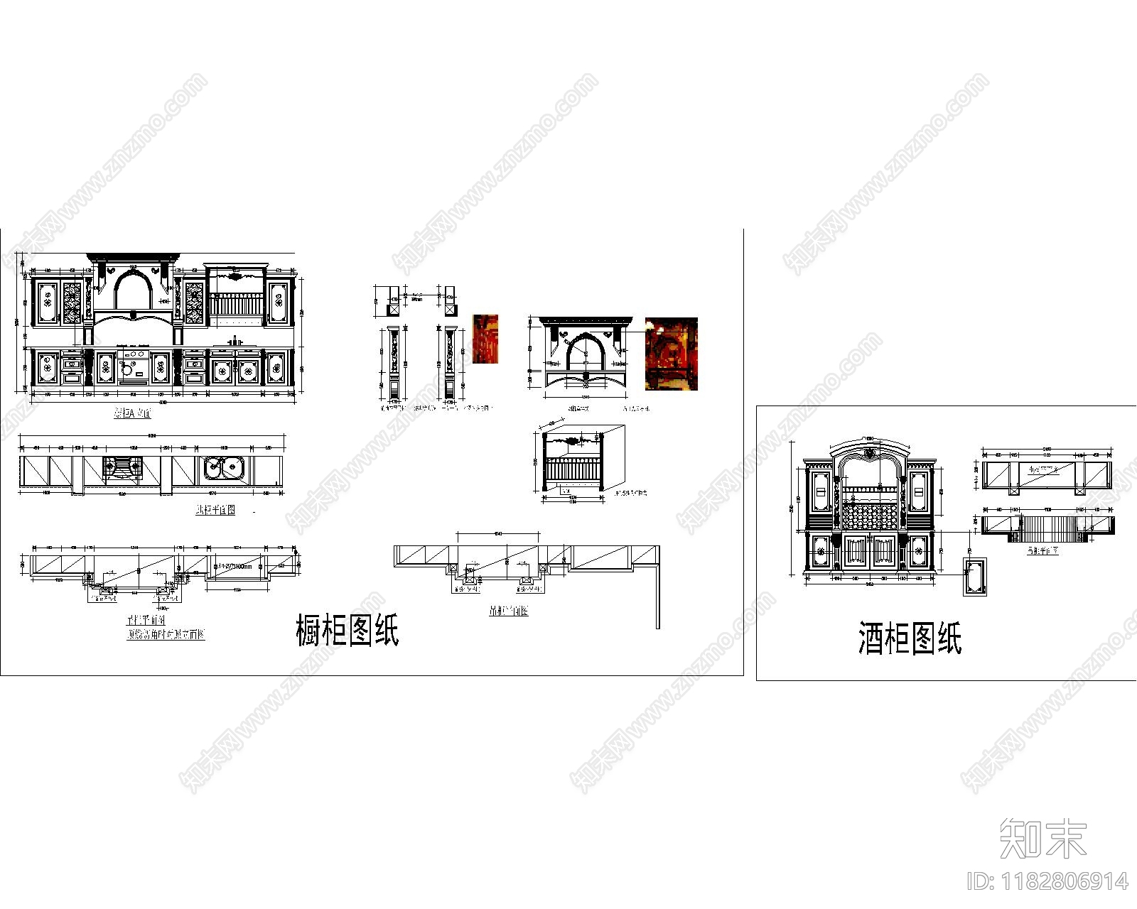 美式家具节点详图cad施工图下载【ID:1182806914】