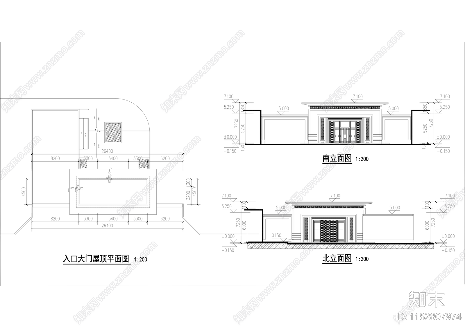 新中式现代住宅楼建筑施工图下载【ID:1182807974】