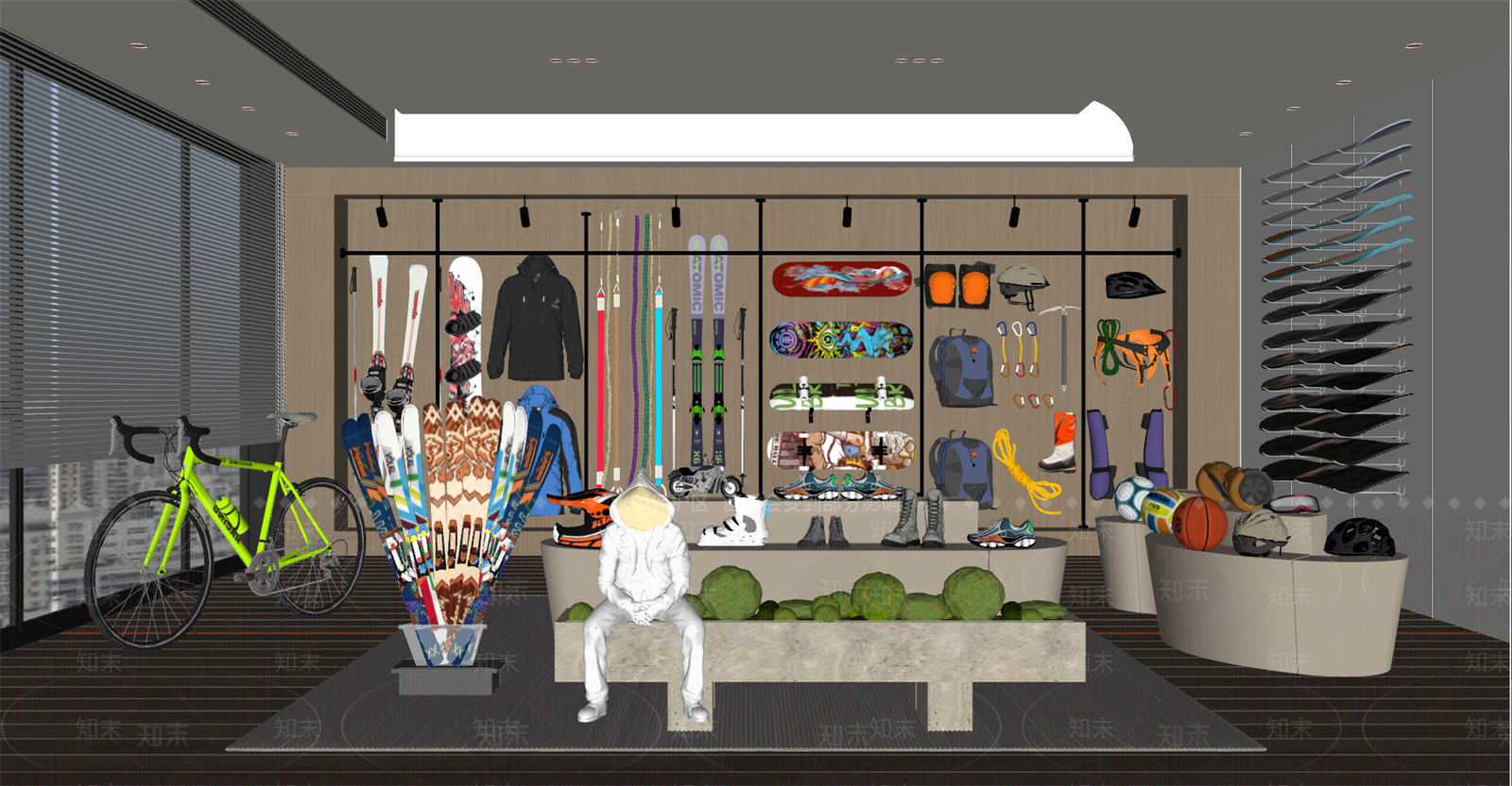 现代其他店铺SU模型下载【ID:1182808381】