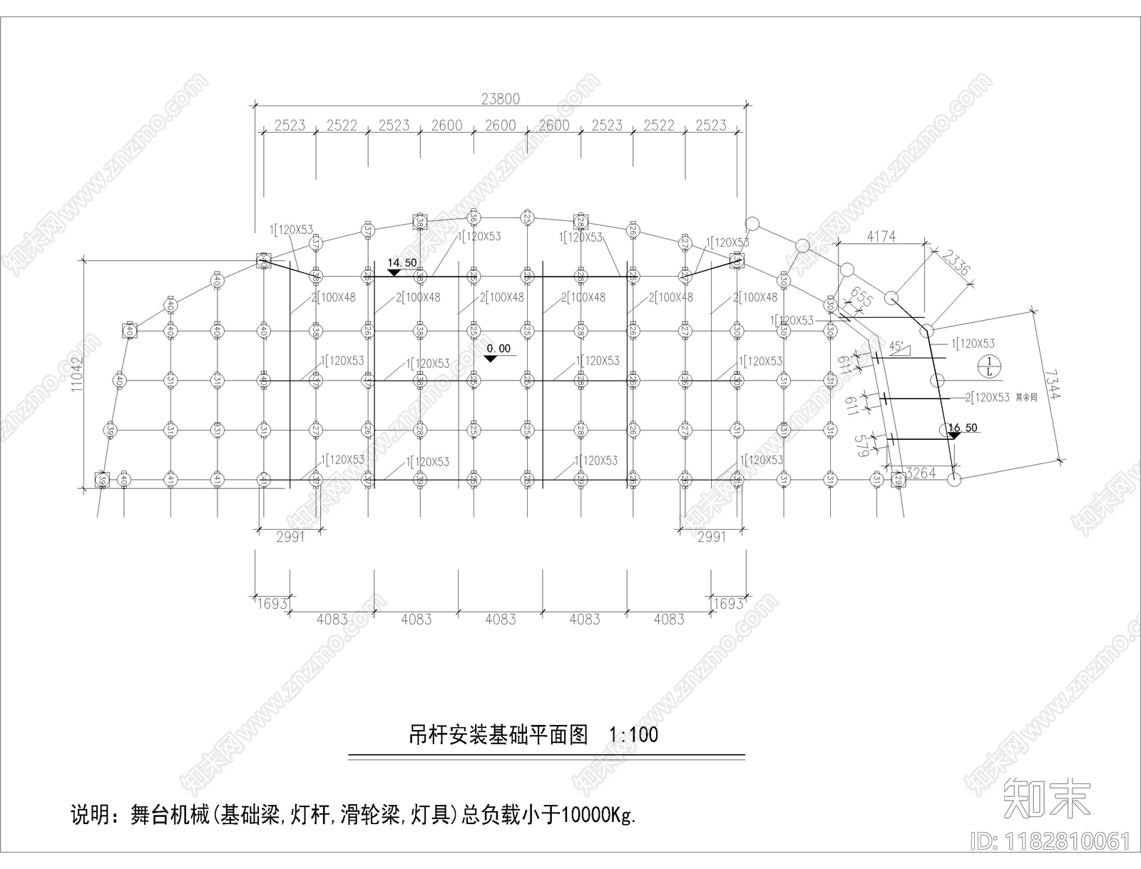 现代舞台cad施工图下载【ID:1182810061】