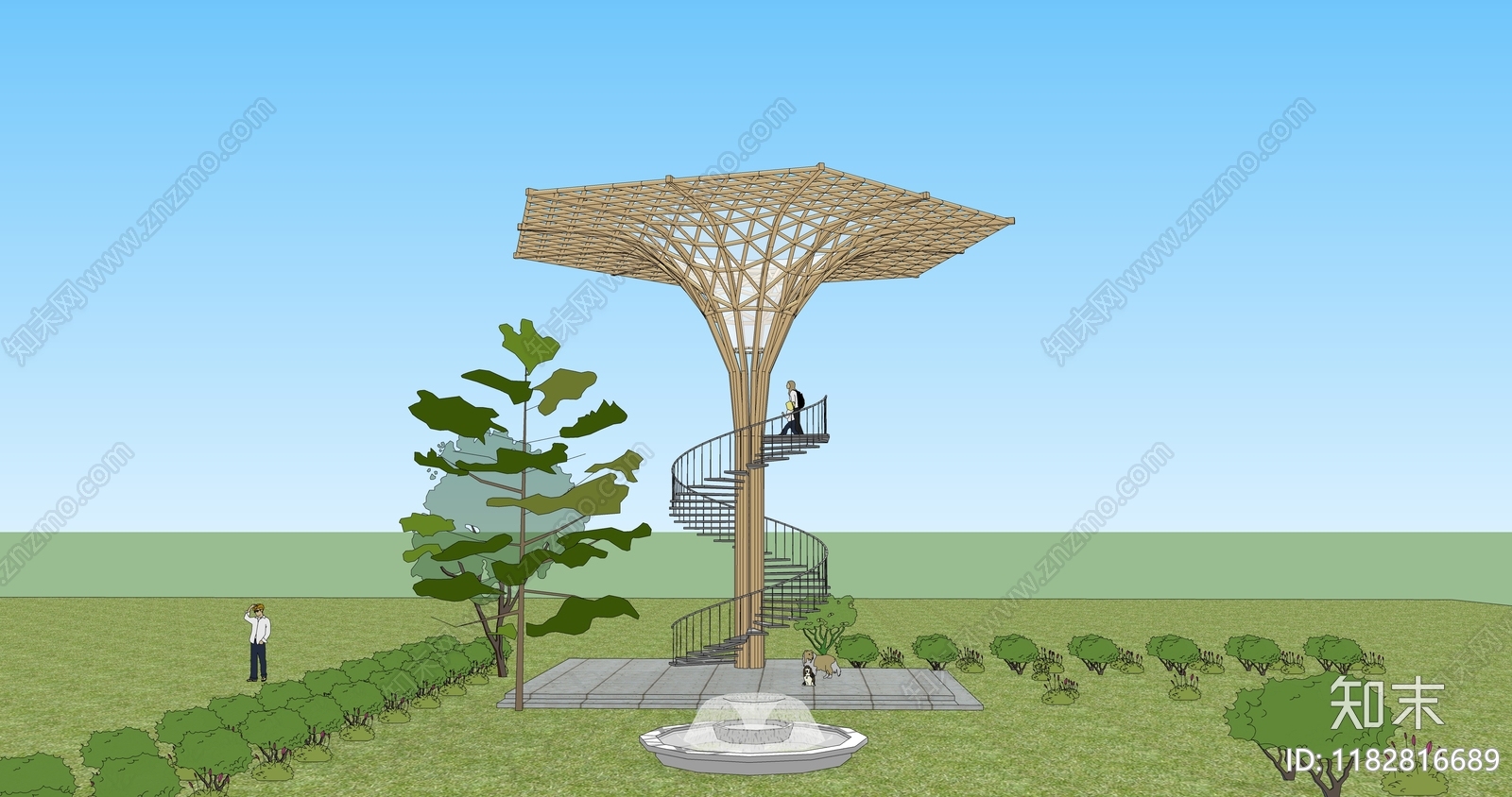 现代登高面SU模型下载【ID:1182816689】