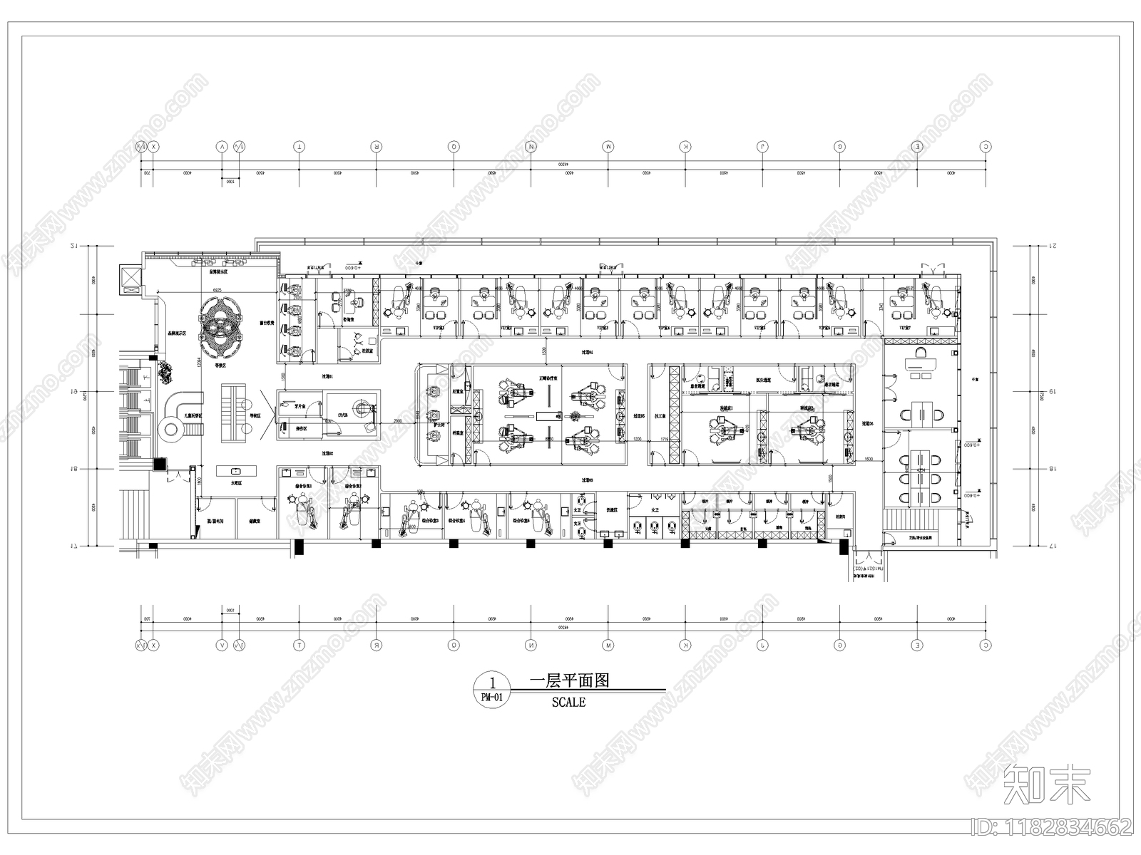 现代医院cad施工图下载【ID:1182834662】