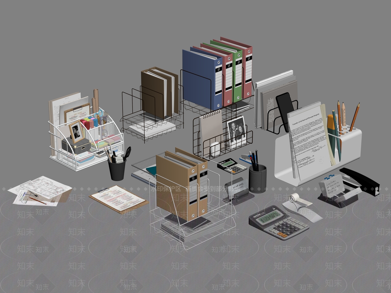 其他办公用品SU模型下载【ID:1182845141】