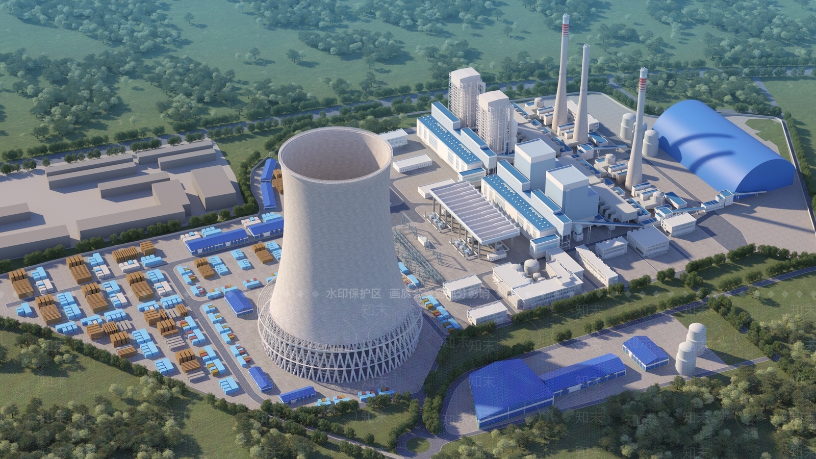 现代厂房3D模型下载【ID:1182846660】