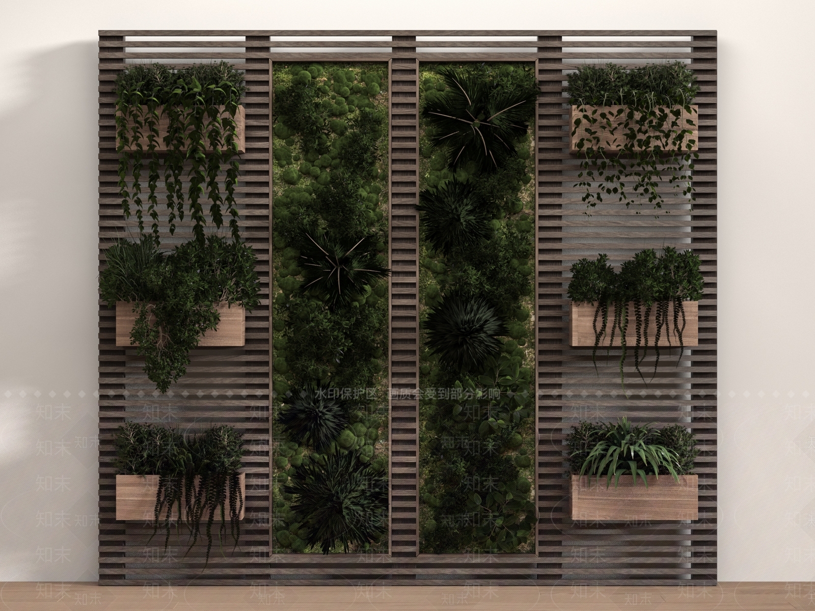 绿植墙3D模型下载【ID:1182852585】