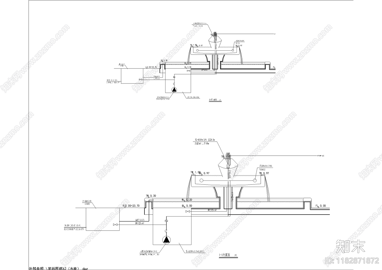 给排水图cad施工图下载【ID:1182871872】