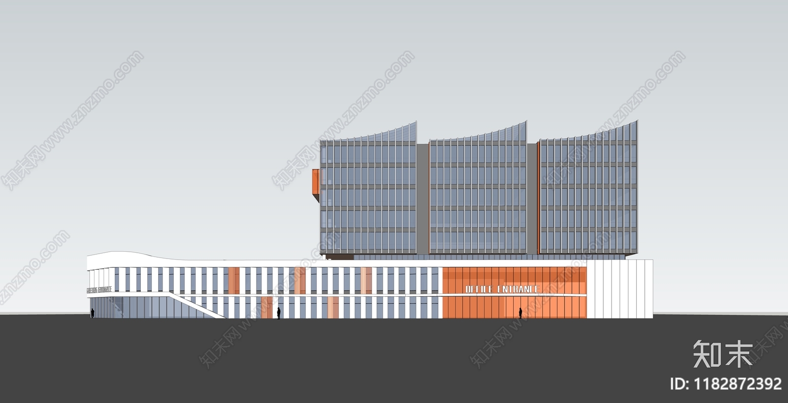 现代办公楼SU模型下载【ID:1182872392】