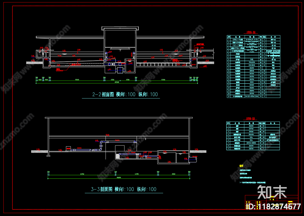 水处理cad施工图下载【ID:1182874677】