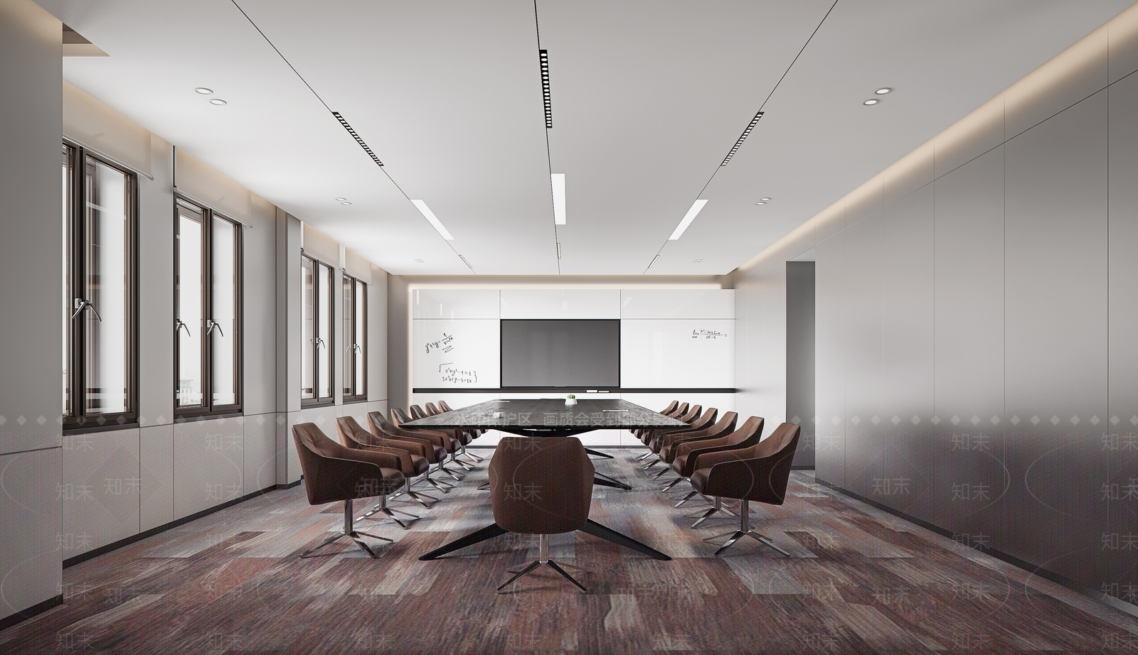 现代简约会议室3D模型下载【ID:1182876878】