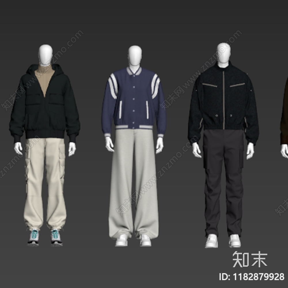 现代服装店3D模型下载【ID:1182879928】