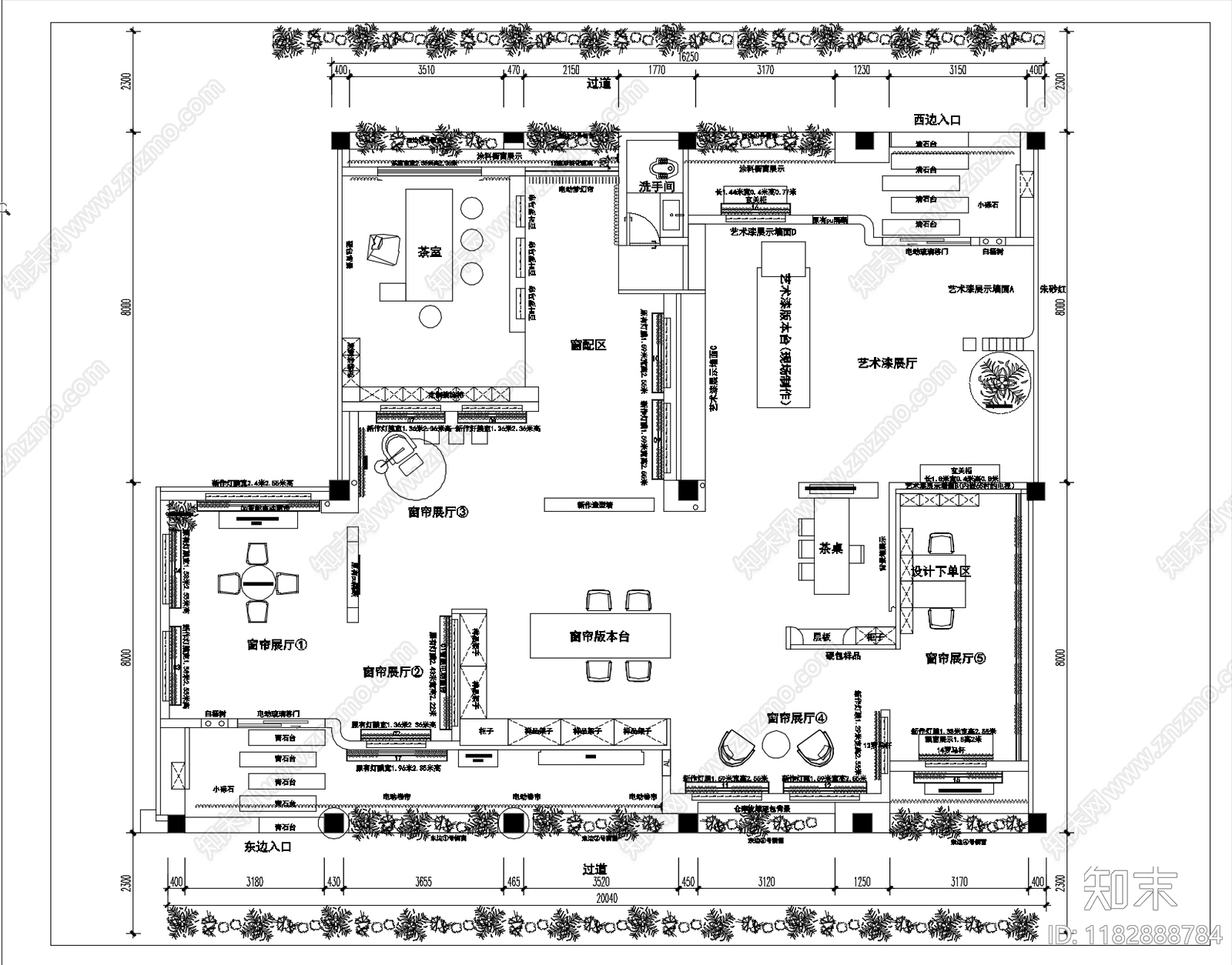 现代其他商业空间cad施工图下载【ID:1182888784】