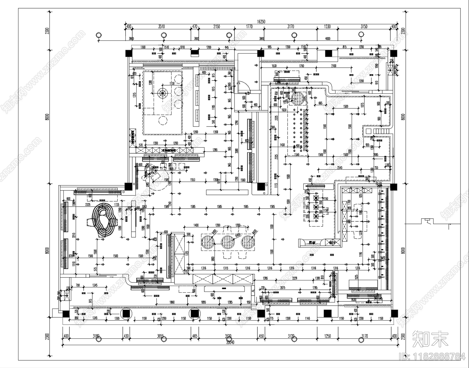 现代其他商业空间cad施工图下载【ID:1182888784】