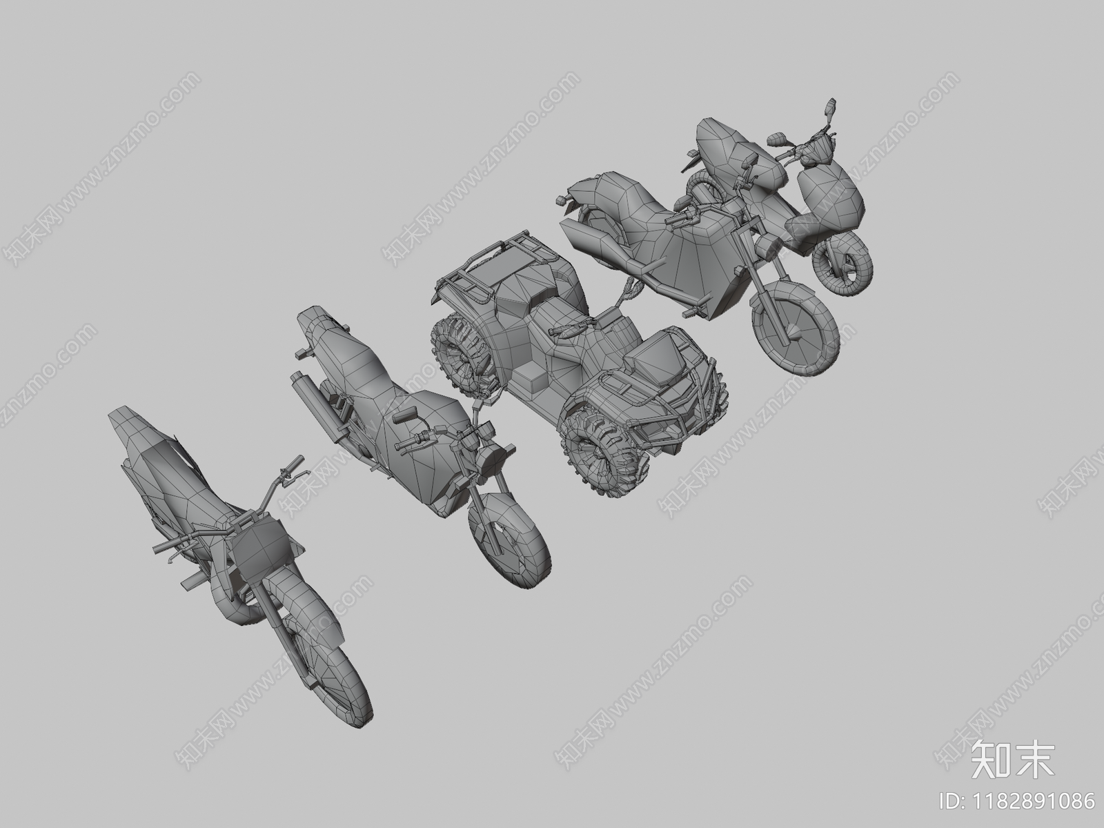 摩托车3D模型下载【ID:1182891086】