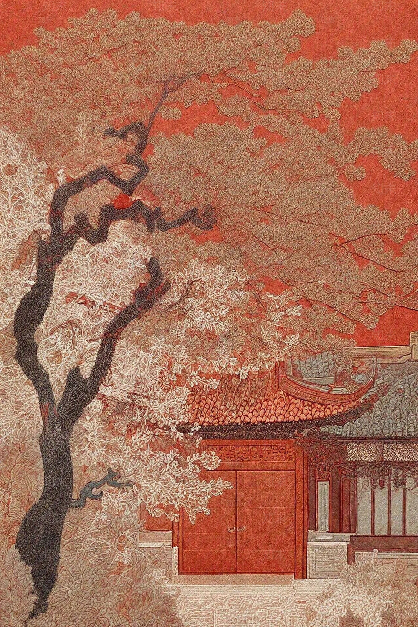 现代新中式壁画贴图下载【ID:1182891107】