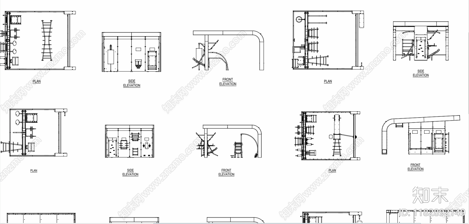 现代运动器材cad施工图下载【ID:1182892149】