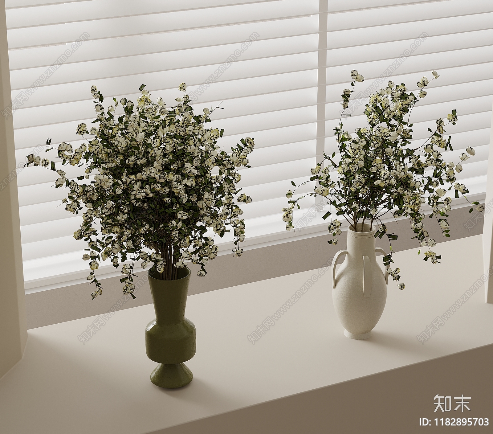 法式花瓶3D模型下载【ID:1182895703】