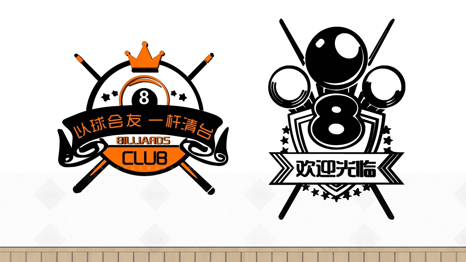 现代台球室SU模型下载【ID:1182900773】