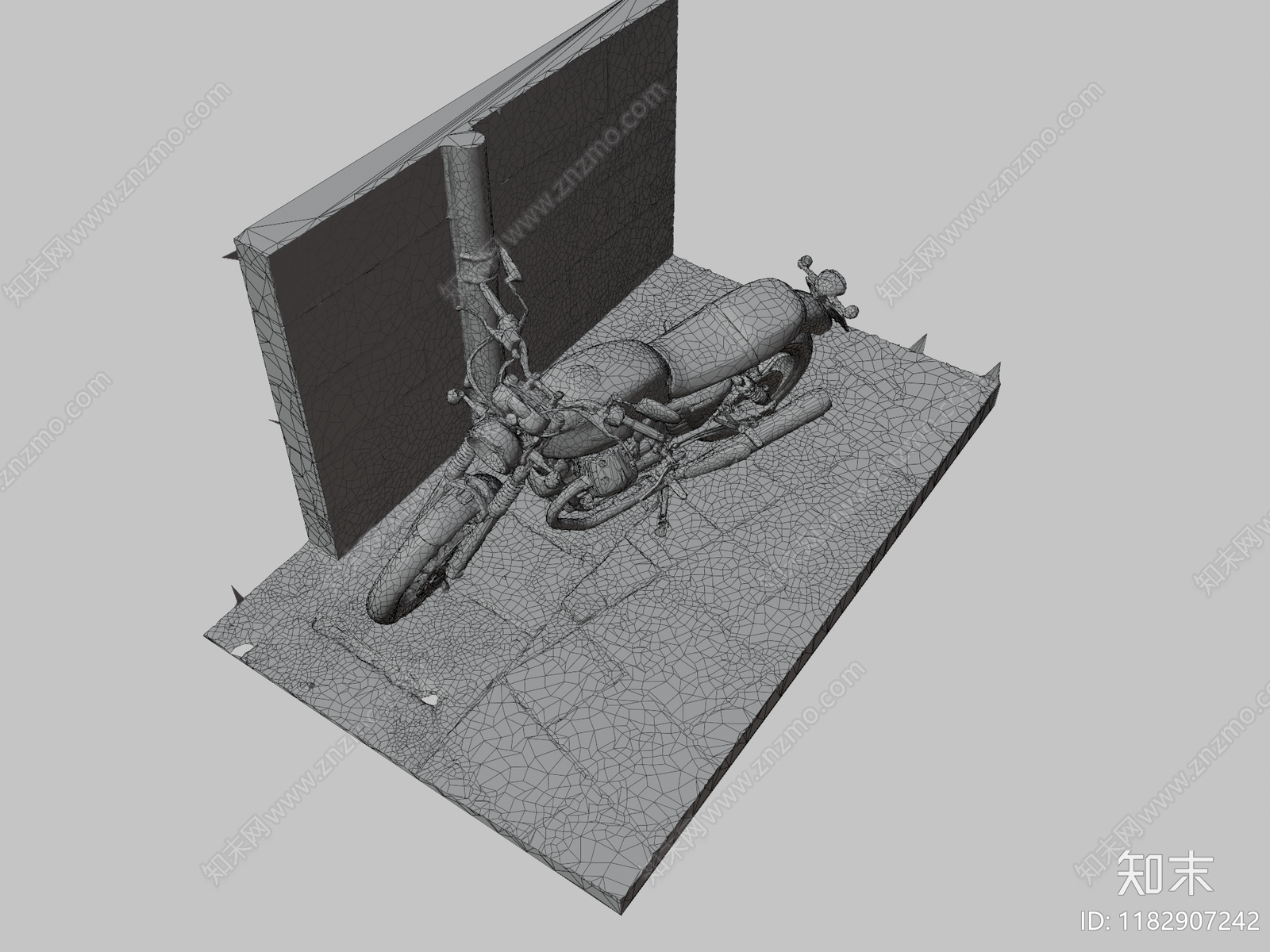 摩托车3D模型下载【ID:1182907242】