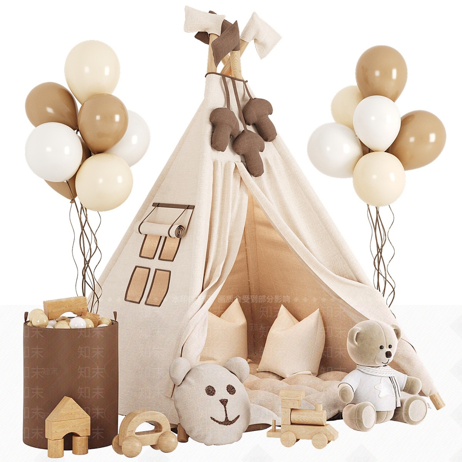 帐篷3D模型下载【ID:1182910230】