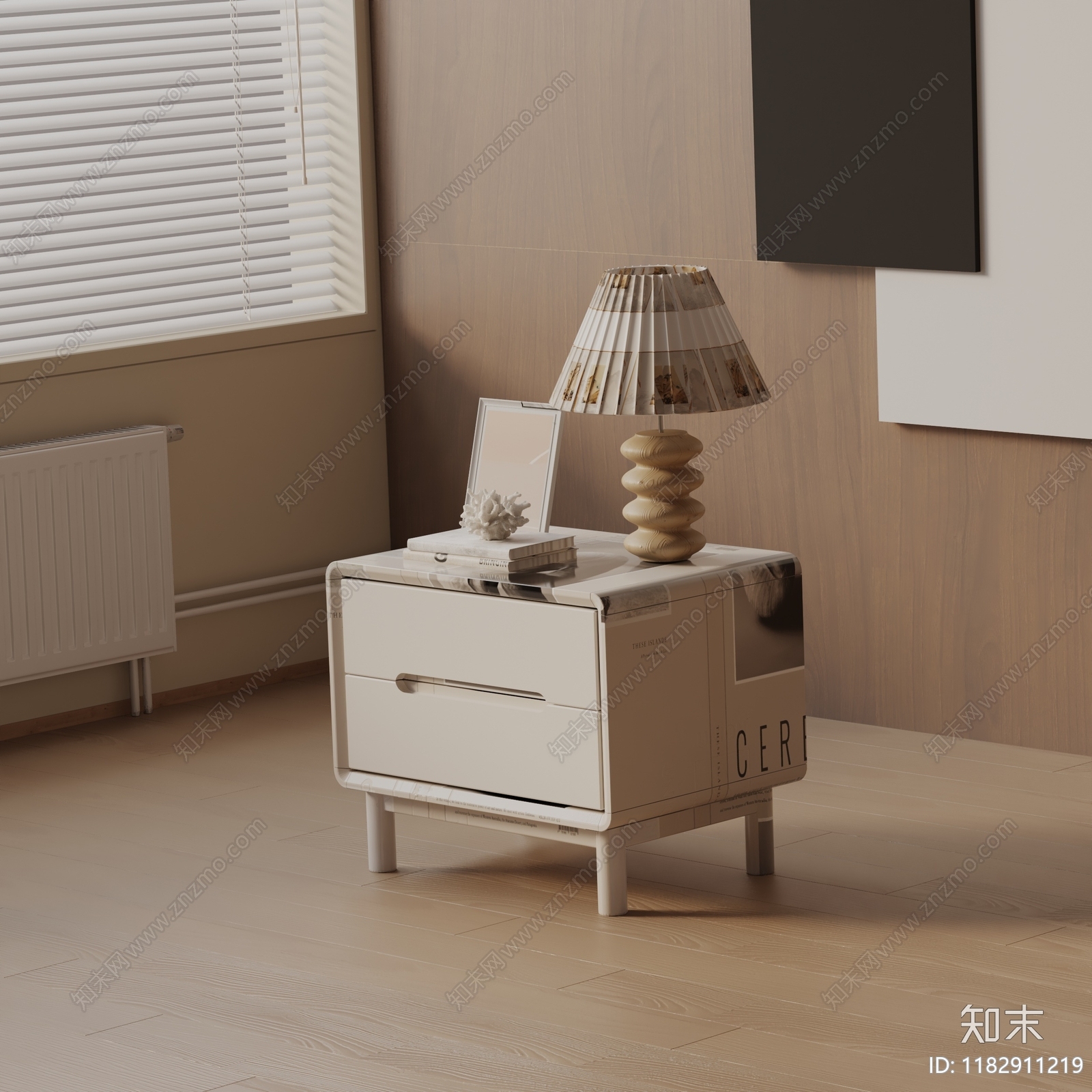 现代床头柜3D模型下载【ID:1182911219】