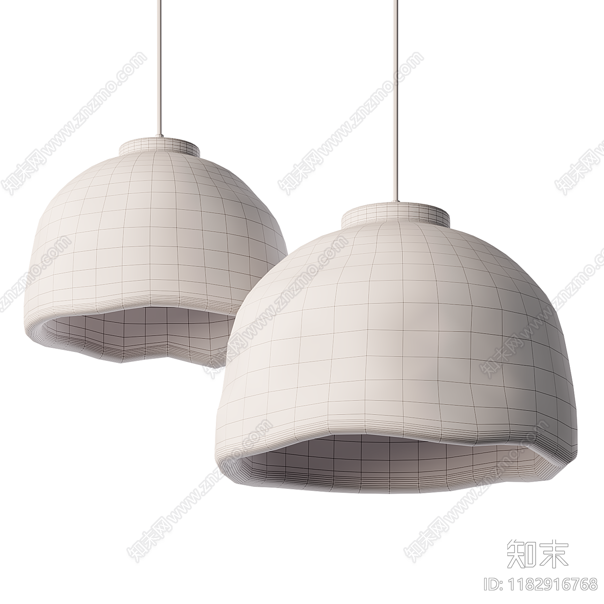 侘寂中古吊灯3D模型下载【ID:1182916768】