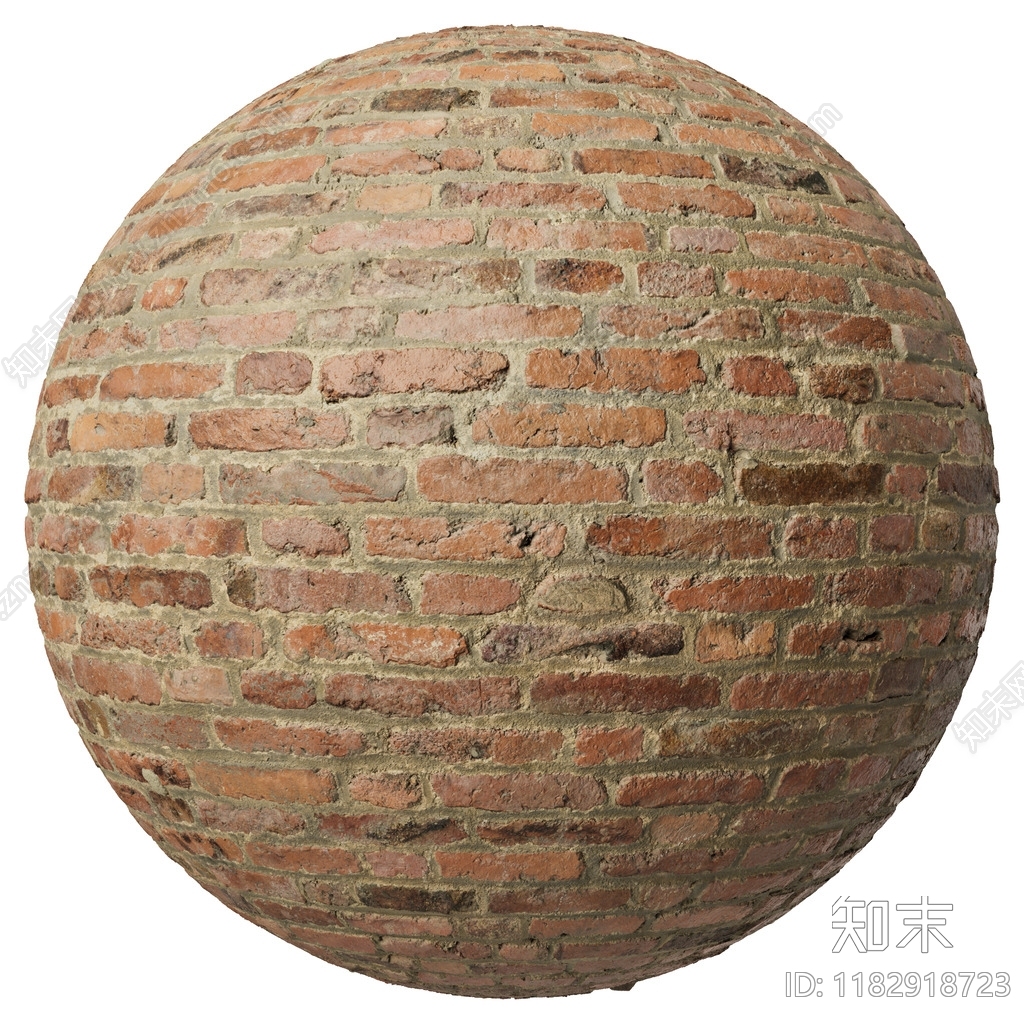 红砖墙面贴图下载【ID:1182918723】