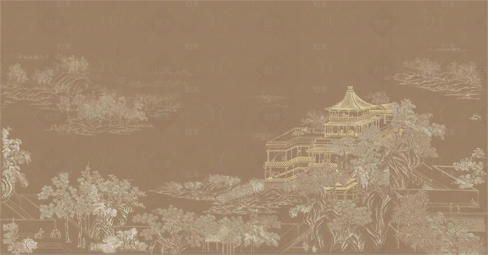 新中式中式壁画贴图下载【ID:1182923604】