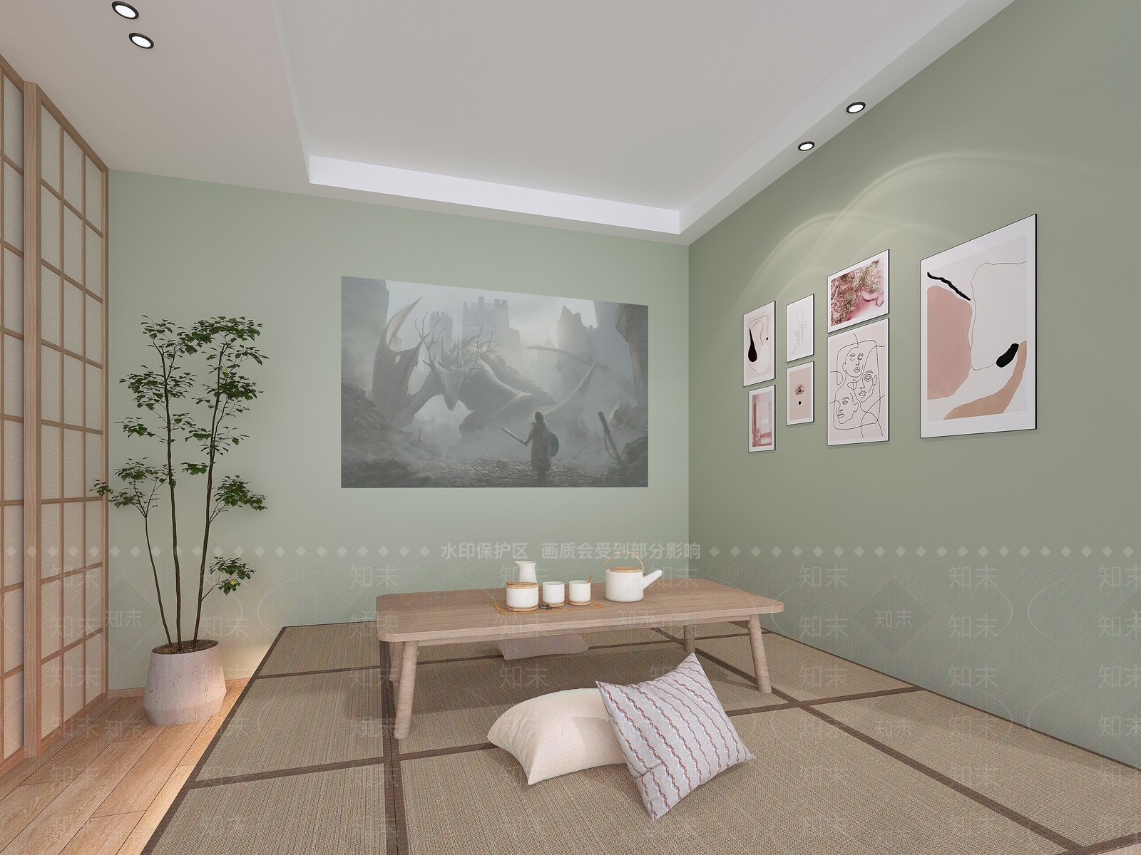 北欧茶室3D模型下载【ID:1182929712】