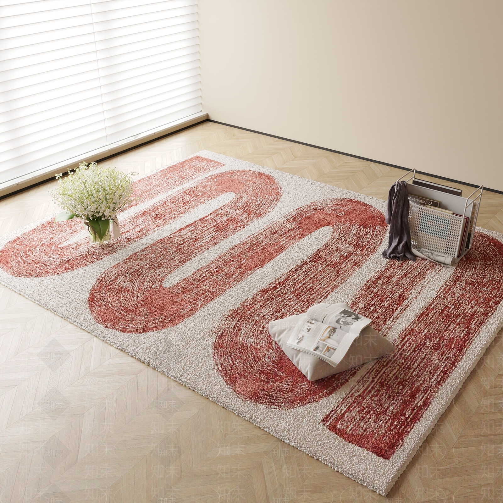 现代地毯3D模型下载【ID:1182933008】