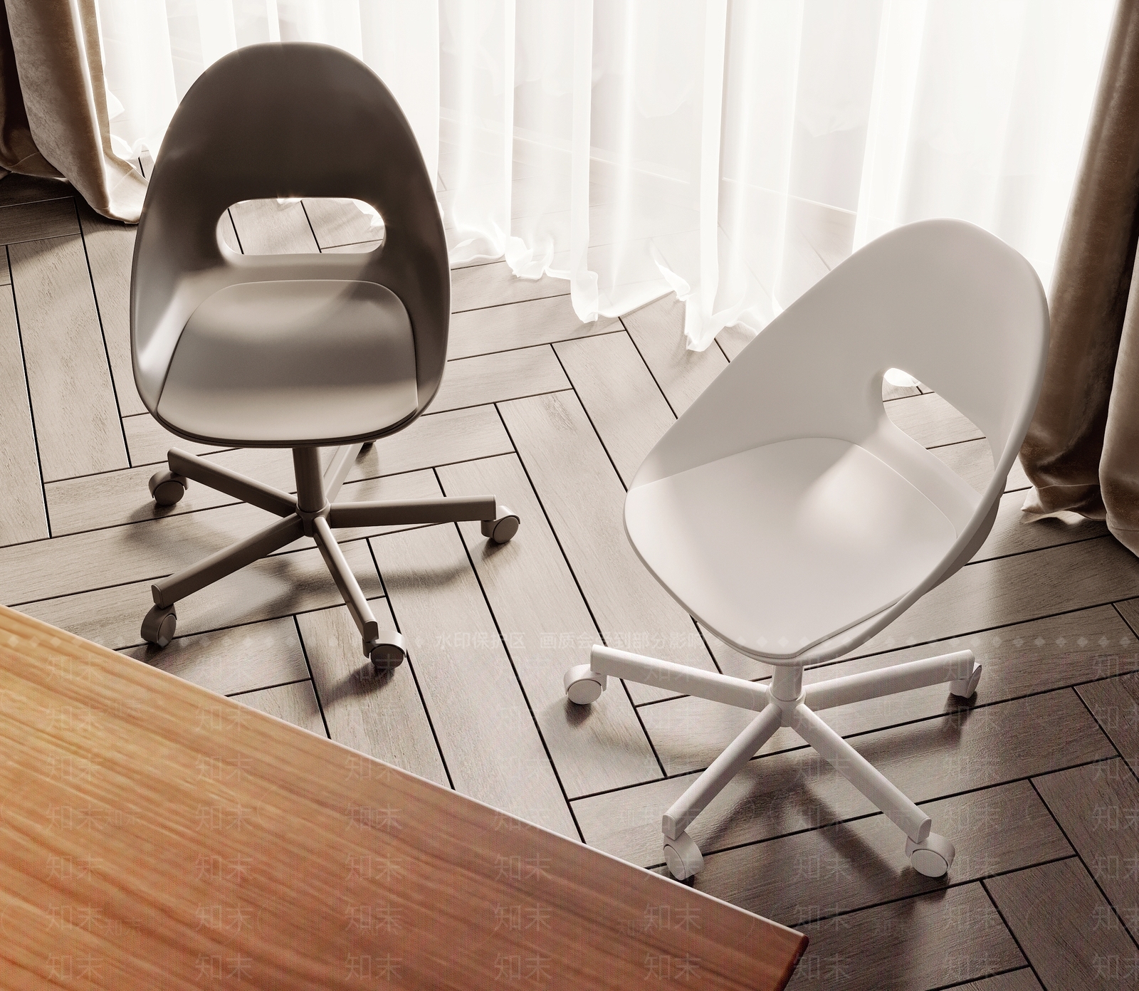 现代办公椅3D模型下载【ID:1182933966】
