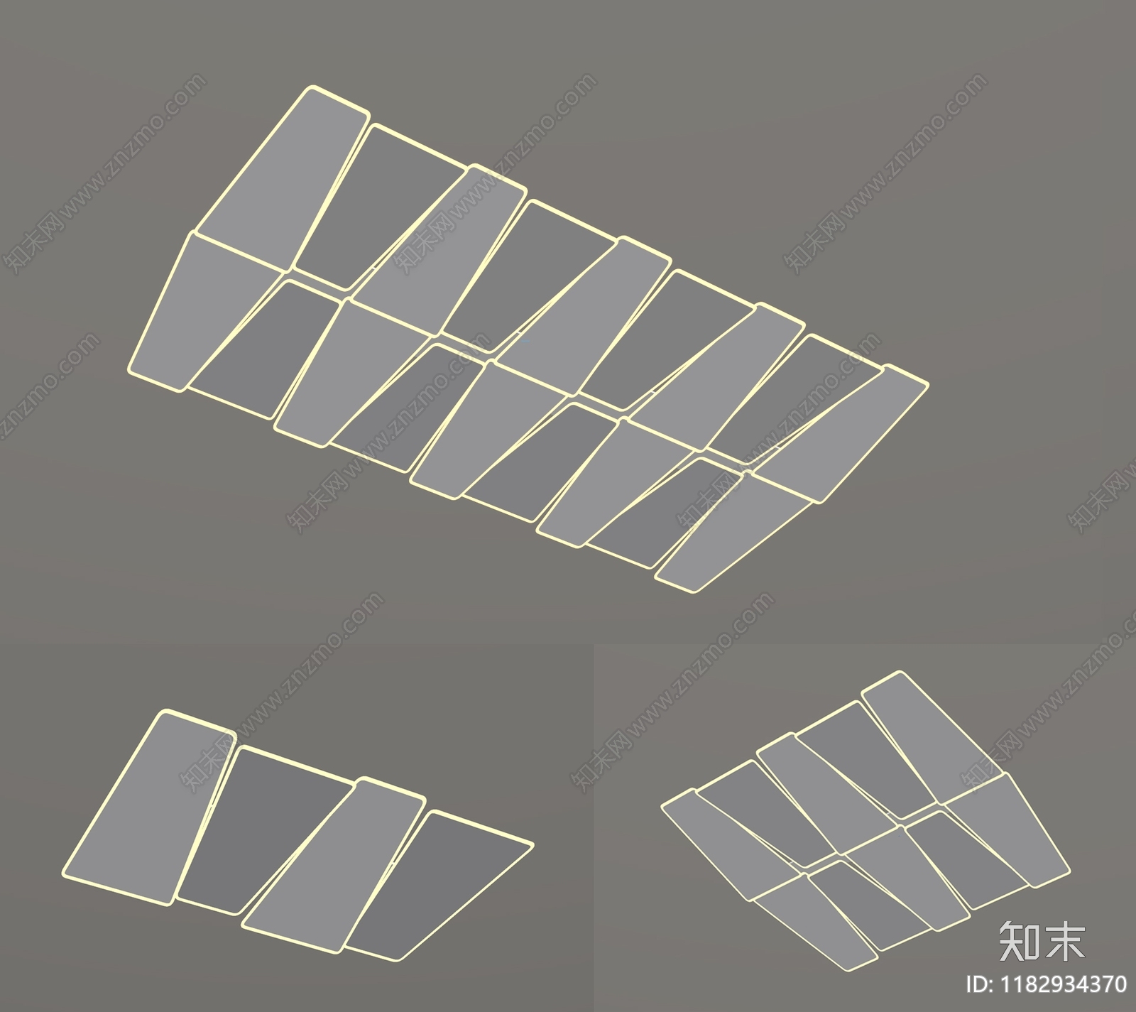 现代简约吸顶灯SU模型下载【ID:1182934370】