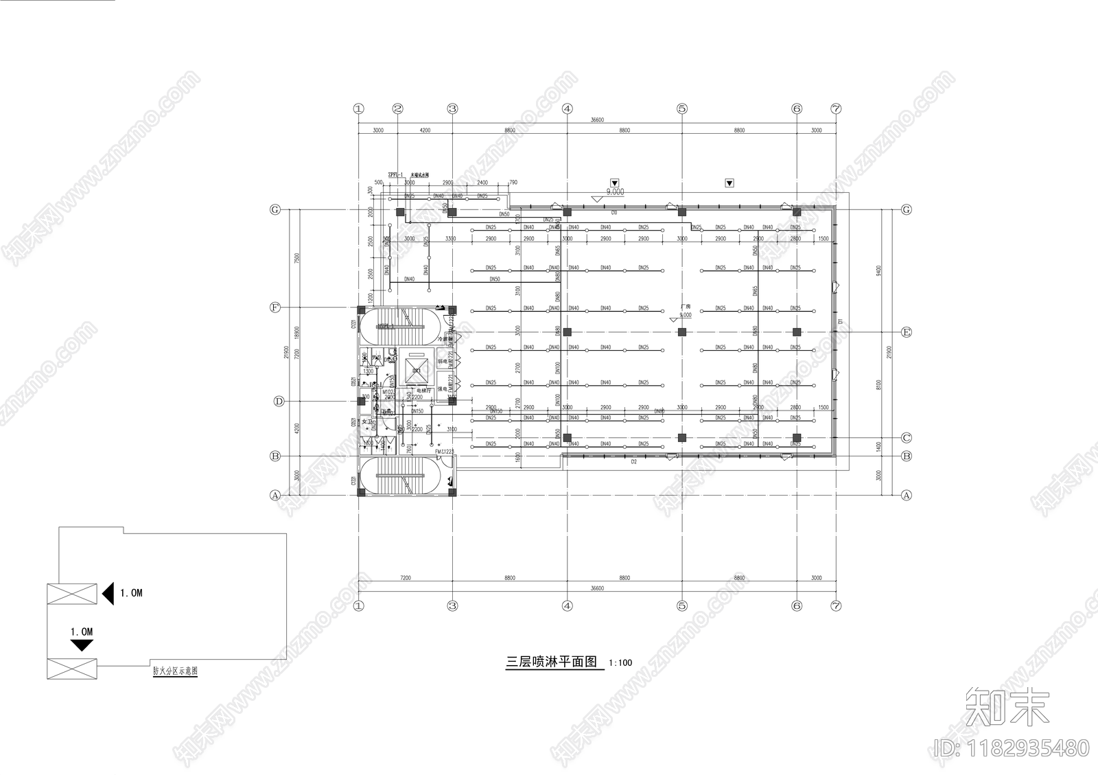 给排水图cad施工图下载【ID:1182935480】