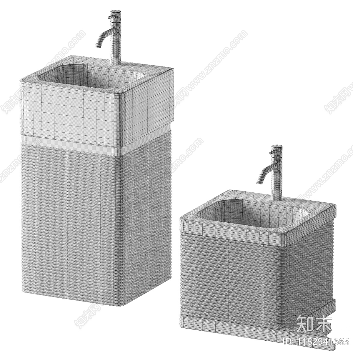 台盆3D模型下载【ID:1182941665】