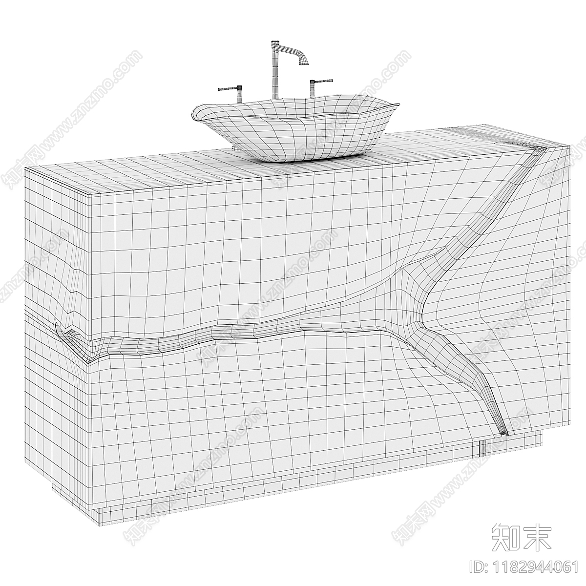 洗手台3D模型下载【ID:1182944061】